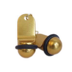 Nyckelhållare 60mm guldelokserad aluminium 61271